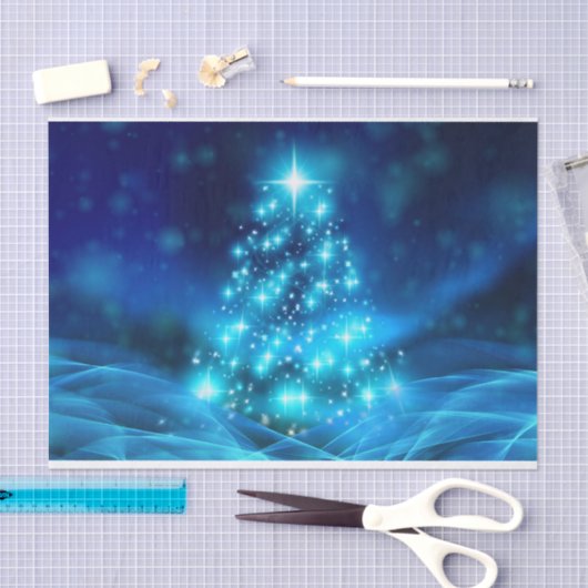 Etheral Blue-kerstboompapier Tissuepapier (Craft)