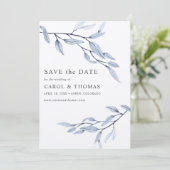 Etheral Blue | KIG VERTISCH sparen de datum Kaart (Staand voorkant)