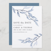 Etheral Blue | KIG VERTISCH sparen de datum Kaart (Voorkant / Achterkant)