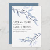 Etheral Blue | KIG VERTISCH sparen de datum Kaart (Voorkant / Achterkant)