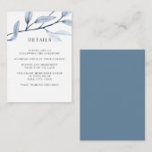 Etheral Blue WEDDING Hotel details Accommodatie Informatiekaartje (Voorkant / Achterkant)