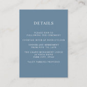 Etheral Blue WEDDING Hotel details Accommodatie Informatiekaartje (Voorkant)