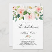 Etheral blush roze florale Vrijgezellenfeest Kaart (Voorkant)