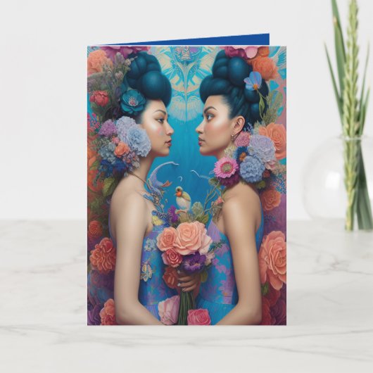 Etheral Bridesmaid Voorstel Dank u Fantasy AI Kaart (Voorkant)