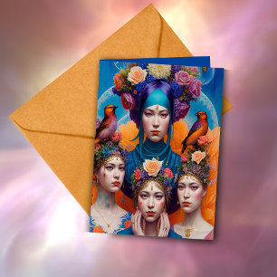 Etheral Bridesmaid Voorstel Dank u Fantasy AI Kaart