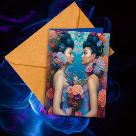 Etheral Bridesmaid Voorstel Dank u Fantasy AI Kaart