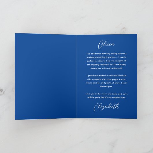 Etheral Bridesmaid Voorstel Dank u Fantasy AI Kaart (Binnen)