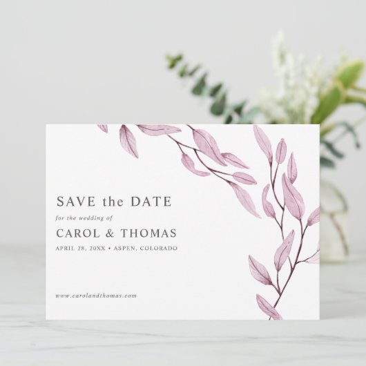 Etheral Burgundy | botanisch chemisch behalve de d Kaart (Staand voorkant)