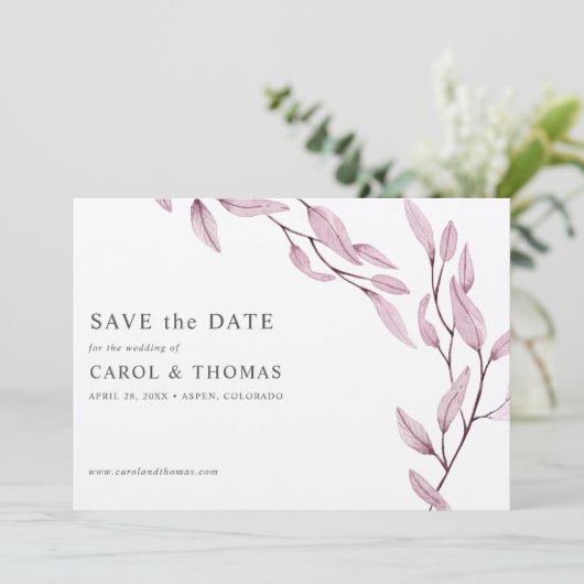 Etheral Burgundy | botanisch chemisch behalve de d Kaart (Staand voorkant)