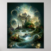 Etheral Castle 11 Fantasy Art Poster (Voorkant)