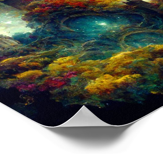 Etheral Castle 2 Fantasy Art Poster (Hoek)