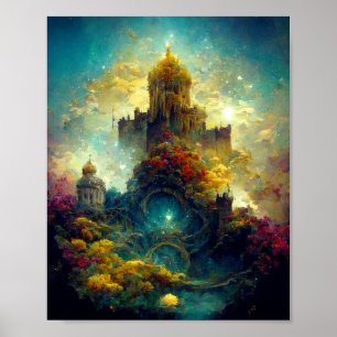Etheral Castle 2 Fantasy Art Poster