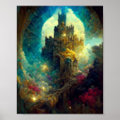 Etheral Castle 7 Fantasy Art Poster (Voorkant)