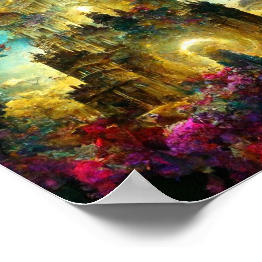 Etheral Castle 8 Fantasy Art Poster (Hoek)