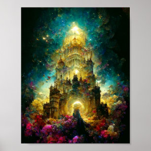 Etheral Castle 8 Fantasy Art Poster