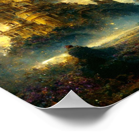 Etheral Castle 9 Fantasy Art Poster (Hoek)