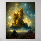 Etheral Castle 9 Fantasy Art Poster (Voorkant)