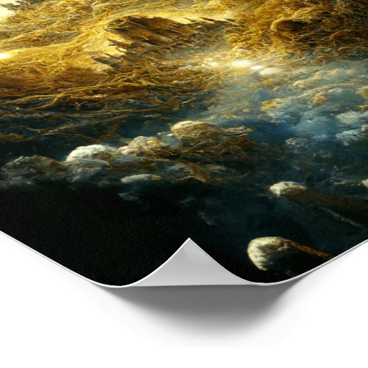 Etheral Castle Fantasy Art Poster (Hoek)