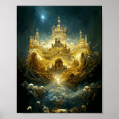 Etheral Castle Fantasy Art Poster (Voorkant)