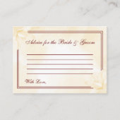 Etheral Champagne Magnolia , Wedding Advieskaart (Voorkant)