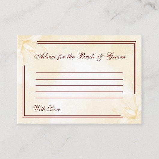 Etheral Champagne Magnolia , Wedding Advieskaart (Voorkant)