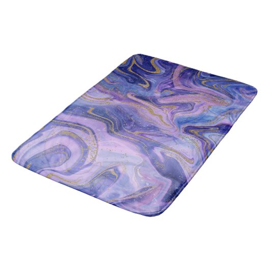 Etheral Cotton Snoep Marble Waterverf Fantasy Badmat (Gekanteld)