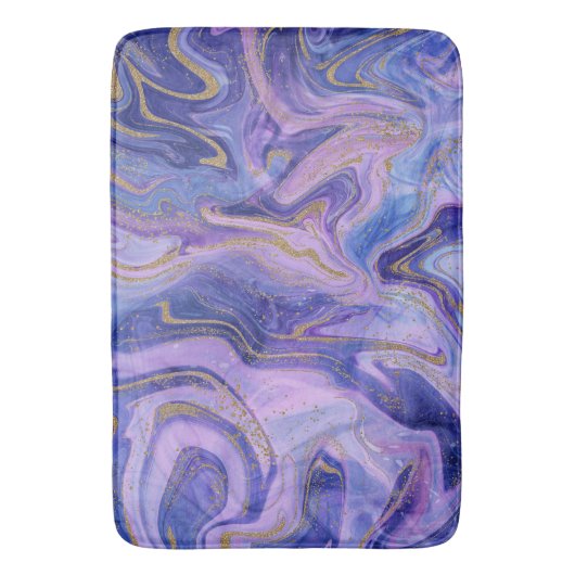 Etheral Cotton Snoep Marble Waterverf Fantasy Badmat (Voorkant Verticaal)