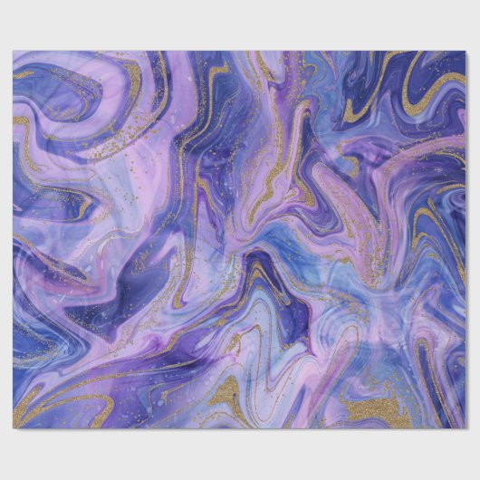 Etheral Cotton Snoep Marble Waterverf Fantasy Cadeaupapier (Vlak)