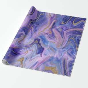 Etheral Cotton Snoep Marble Waterverf Fantasy Cadeaupapier