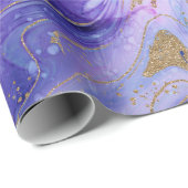 Etheral Cotton Snoep Marble Waterverf Fantasy Cadeaupapier (Rol Hoek)