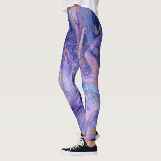 Etheral Cotton Snoep Marble Waterverf Fantasy Leggings (Links)