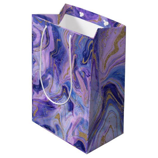 Etheral Cotton Snoep Marble Waterverf Fantasy Medium Cadeauzakje (Achterkant Gekanteld)