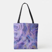 Etheral Cotton Snoep Marble Waterverf Fantasy Tote Bag (Achterkant)