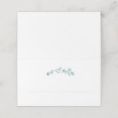 Etheral Eucalyptus Wedding Folded Plaatskaartje (Buitenkant ongevouwen)