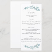 Etheral Eucalyptus Wedding Menu (Voorkant / Achterkant)