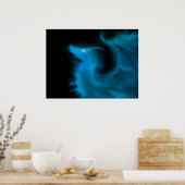 Etheral Flame Dragon Poster (Keuken)