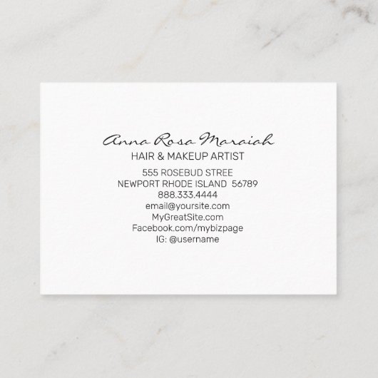 *~* Etheral Flora Azalea Flowers White Neutral Visitekaartje (Achterkant)