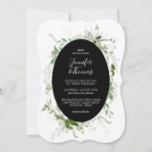 Etheral Garden Greenery Botanical Wedding Kaart (Voorkant)