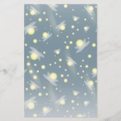 Etheral Ggloing Fireflies bij Night Pattern Briefpapier (Voorkant)