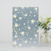 Etheral Ggloing Fireflies bij Night Pattern Briefpapier (Staand voorkant)