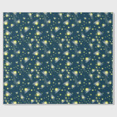 Etheral Ggloing Fireflies bij Night Pattern Cadeaupapier (Vlak)