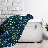 Etheral Ggloing Fireflies bij Night Pattern Fleece Deken