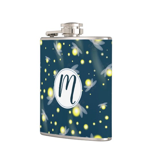 Etheral Ggloing Fireflies bij Night Pattern Heupfles (Links)