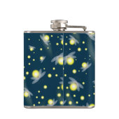 Etheral Ggloing Fireflies bij Night Pattern Heupfles (Achterkant)