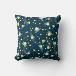 Etheral Ggloing Fireflies bij Night Pattern Kussen