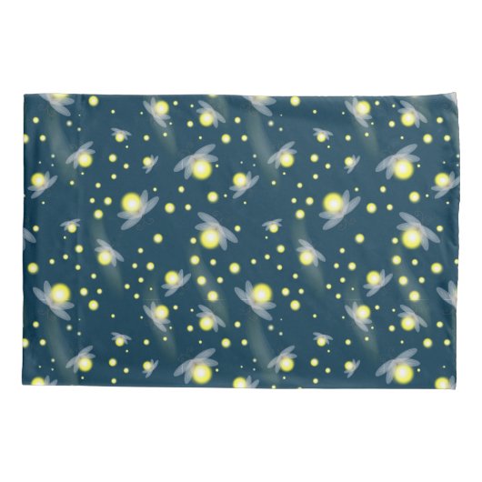 Etheral Ggloing Fireflies bij Night Pattern Kussensloop (Achterkant)