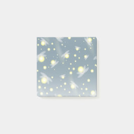 Etheral Ggloing Fireflies bij Night Pattern Post-it® Notes