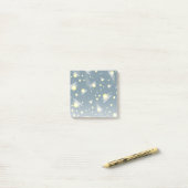 Etheral Ggloing Fireflies bij Night Pattern Post-it® Notes (Op bureau)