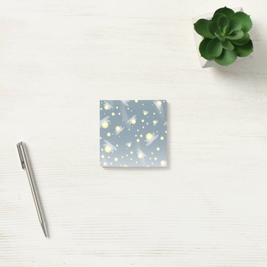 Etheral Ggloing Fireflies bij Night Pattern Post-it® Notes (Kantoor)