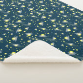 Etheral Ggloing Fireflies bij Night Pattern Sherpa Deken (3/4)